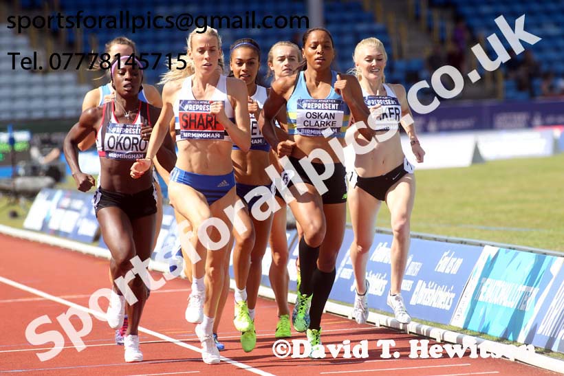 Womens 800 metres, British World Championship Team Trials, Alexander Stadium, Birmingham